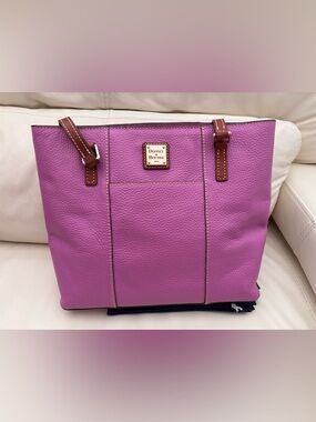 Dooney & Bourke Pink Pebble Leather Tote